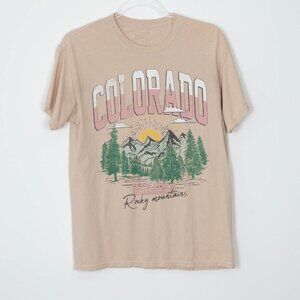 Full Tilt Oversized‎ Colorado Graphic Tee Shirt Women's Size Small